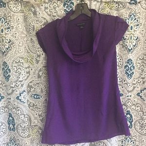 Cowl neck cap sleeved banana republic top